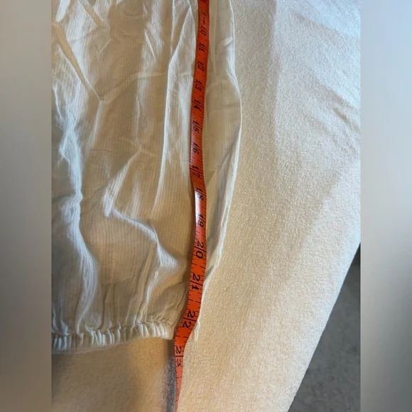 Lucky Brand Cream Embroidered soft
Striped Blouse Size XL - Picture 8 of 9